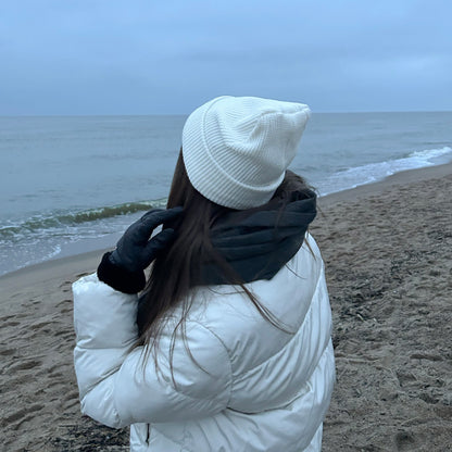 Žieminė šilko kepurė - šilta kepurė su šilkiniu pamušalu - MAMA MADE