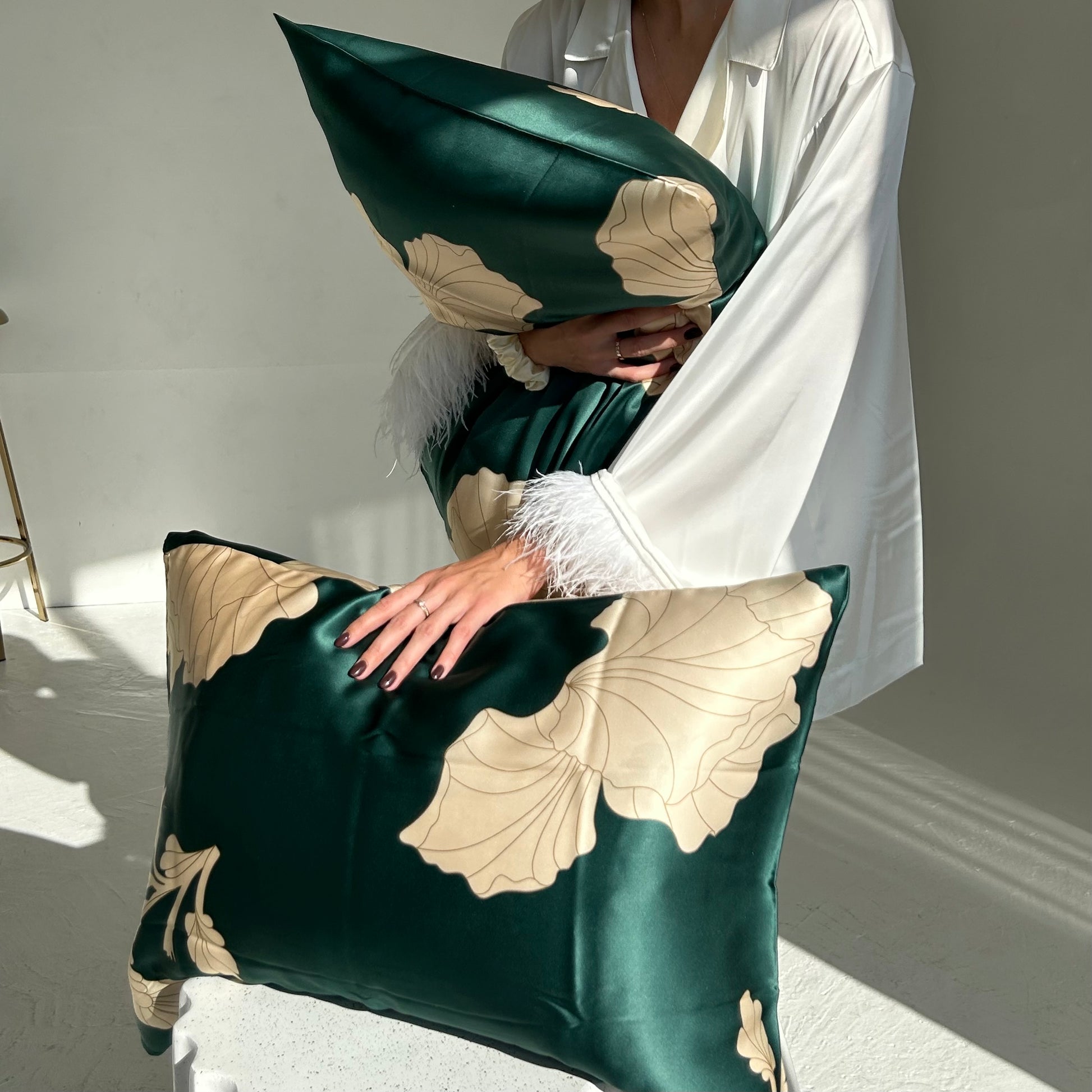 Šilkinis užvalkalas – LIMITUOTAS išskirtinis printas - MAMA MADE