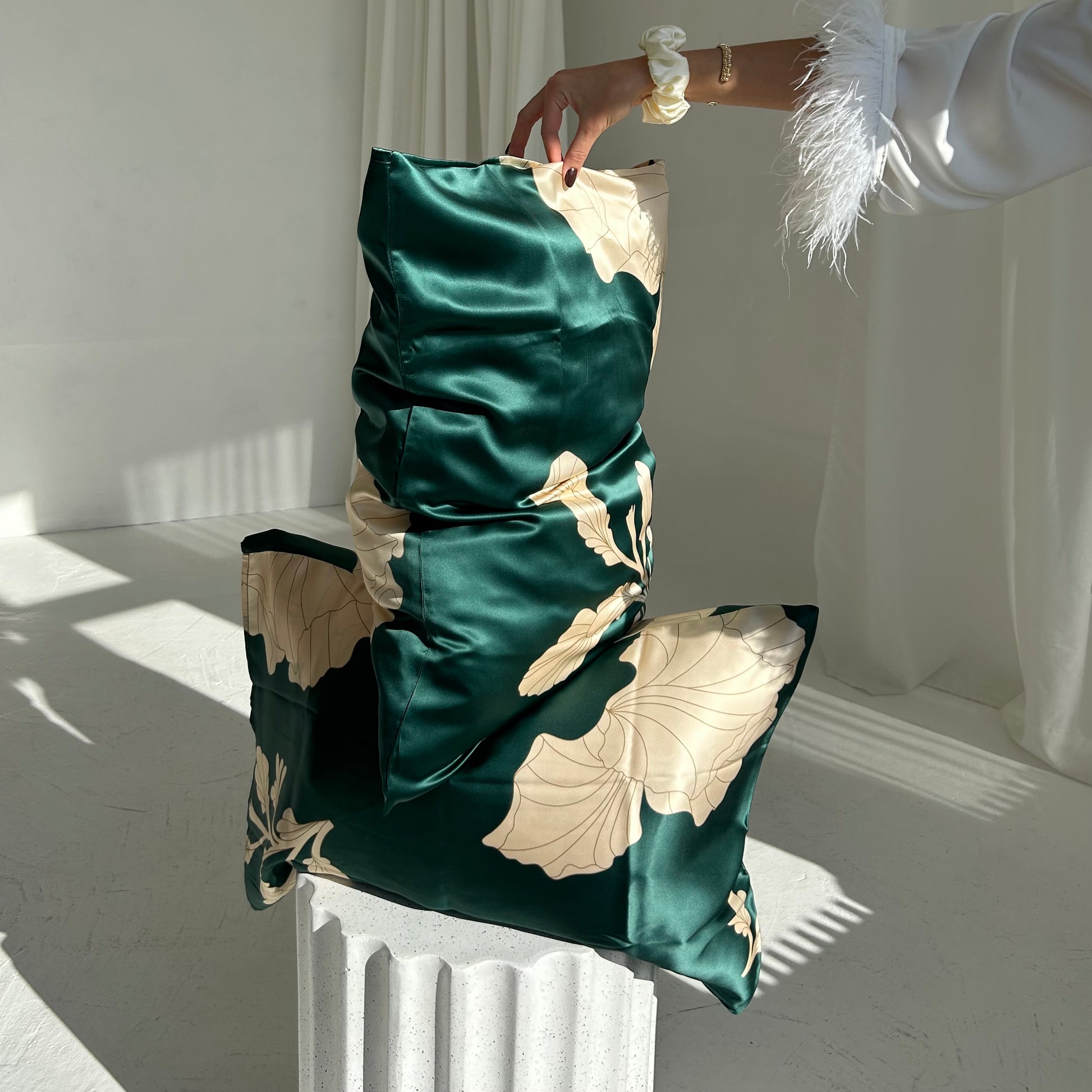 Šilkinis užvalkalas – LIMITUOTAS išskirtinis printas - MAMA MADE